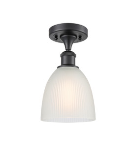 Ballston One Light Semi-Flush Mount in Matte Black (405|5161CBKG381)