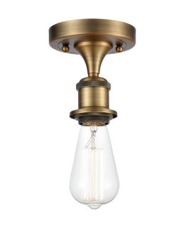 Ballston One Light Semi-Flush Mount in Brushed Brass (405|5161CBB)