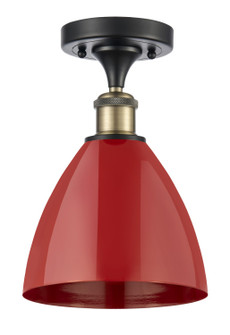 Ballston One Light Semi-Flush Mount in Black Antique Brass (405|5161CBABMBD75RD)