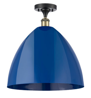 Ballston One Light Semi-Flush Mount in Black Antique Brass (405|5161CBABMBD16BL)
