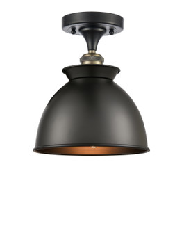 Ballston One Light Semi-Flush Mount in Black Antique Brass (405|5161CBABM14BK)