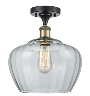 Ballston One Light Semi-Flush Mount in Black Antique Brass (405|5161CBABG92L)