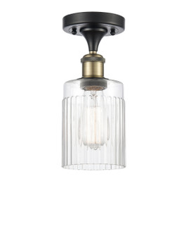 Ballston One Light Semi-Flush Mount in Black Antique Brass (405|5161CBABG342)