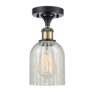 Ballston One Light Semi-Flush Mount in Black Antique Brass (405|5161CBABG2511)