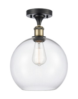 Ballston One Light Semi-Flush Mount in Black Antique Brass (405|5161CBABG12210)