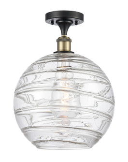 Ballston One Light Semi-Flush Mount in Black Antique Brass (405|5161CBABG121312)