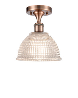 Ballston One Light Semi-Flush Mount in Antique Copper (405|5161CACG422)