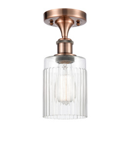 Ballston One Light Semi-Flush Mount in Antique Copper (405|5161CACG342)