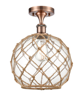 Ballston LED Semi-Flush Mount in Antique Copper (405|5161CACG12210RBLED)
