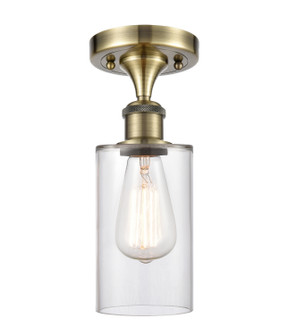 Ballston One Light Semi-Flush Mount in Antique Brass (405|5161CABG802)