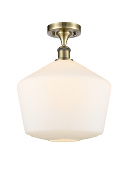 Ballston LED Semi-Flush Mount in Antique Brass (405|5161CABG65112LED)