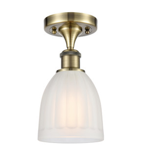 Ballston One Light Semi-Flush Mount in Antique Brass (405|5161CABG441)