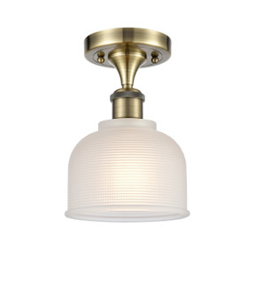 Ballston One Light Semi-Flush Mount in Antique Brass (405|5161CABG411)