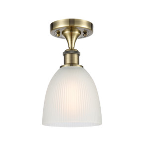 Ballston One Light Semi-Flush Mount in Antique Brass (405|5161CABG381)