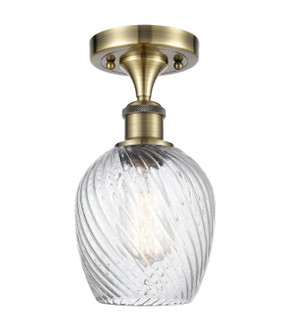 Ballston One Light Semi-Flush Mount in Antique Brass (405|5161CABG292)