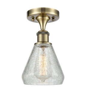 Ballston LED Semi-Flush Mount in Antique Brass (405|5161CABG275LED)