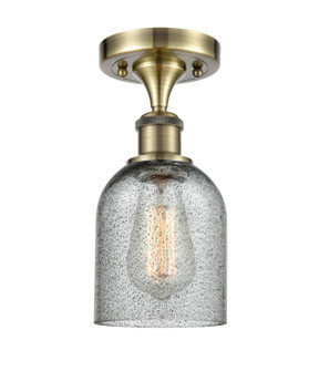 Ballston One Light Semi-Flush Mount in Antique Brass (405|5161CABG257)