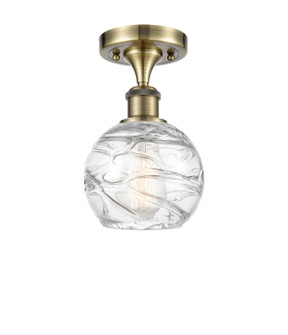 Ballston One Light Semi-Flush Mount in Antique Brass (405|5161CABG12136)