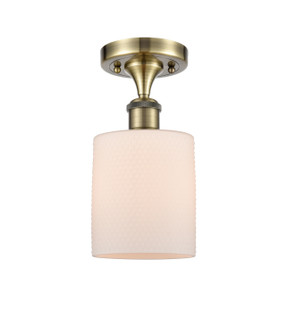 Ballston One Light Semi-Flush Mount in Antique Brass (405|5161CABG111)