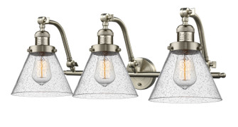 Franklin Restoration Three Light Bath Vanity in Brushed Satin Nickel (405|5153WSNG44)