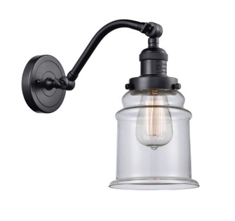Franklin Restoration One Light Wall Sconce in Matte Black (405|5151WBKG182)