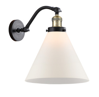 Franklin Restoration One Light Wall Sconce in Black Antique Brass (405|5151WBABG41L)
