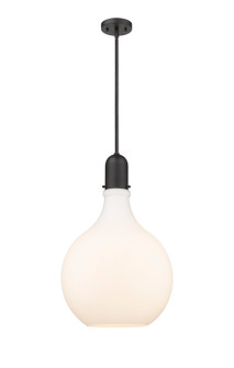 Auralume One Light Pendant in Matte Black (405|4921SBKG58116)
