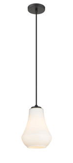 Auralume LED Mini Pendant in Matte Black (405|4901PBKG5717LED)