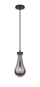 Downtown Urban One Light Pendant in Matte Black (405|4511PBKG4515SM)