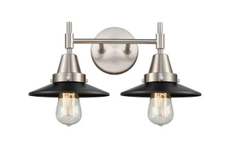 Caden Two Light Bath Vanity in Satin Nickel (405|4472WSNM6BK)