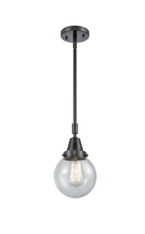 Caden One Light Mini Pendant in Matte Black (405|4471SBKG2046)