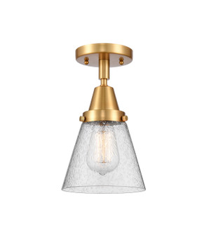 Caden One Light Flush Mount in Satin Gold (405|4471CSGG64)