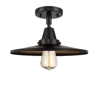 Caden One Light Flush Mount in Matte Black (405|4471CBKMFRBK12)