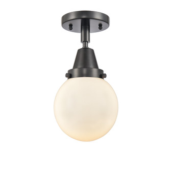 Caden One Light Flush Mount in Matte Black (405|4471CBKG2016)