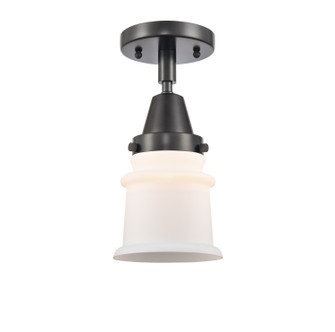 Caden One Light Flush Mount in Matte Black (405|4471CBKG181S)