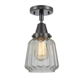 Caden One Light Semi-Flush Mount in Matte Black (405|4471CBKG142)