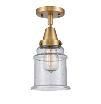 Caden One Light Flush Mount in Brushed Brass (405|4471CBBG184)