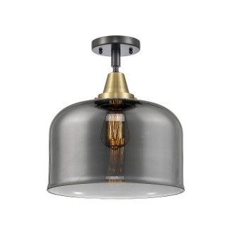 Caden One Light Semi-Flush Mount in Black Antique Brass (405|4471CBABG73L)
