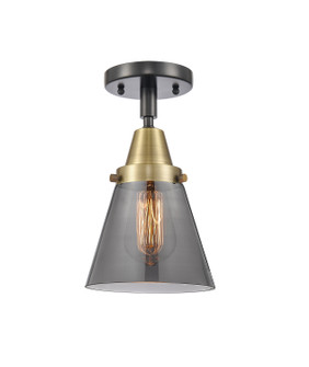 Caden One Light Flush Mount in Black Antique Brass (405|4471CBABG63)