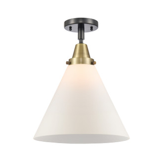 Caden One Light Semi-Flush Mount in Black Antique Brass (405|4471CBABG41L)
