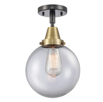 Caden One Light Semi-Flush Mount in Black Antique Brass (405|4471CBABG2028)
