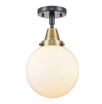 Caden One Light Semi-Flush Mount in Black Antique Brass (405|4471CBABG2018)