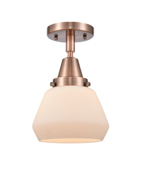 Caden One Light Flush Mount in Antique Copper (405|4471CACG171)