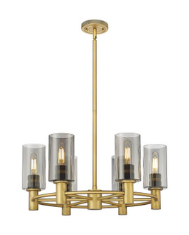 Downtown Urban LED Chandelier in Brushed Brass (405|4346CRBBG4347SM)