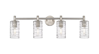 Downtown Urban Four Light Bath Vanity in Satin Nickel (405|4344WSNG4347DE)