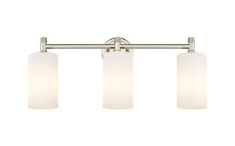 Downtown Urban Three Light Bath Vanity in Polished Nickel (405|4343WPNG4347WH)