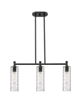 Downtown Urban Three Light Island Pendant in Matte Black (405|4343IBKG43412DE)
