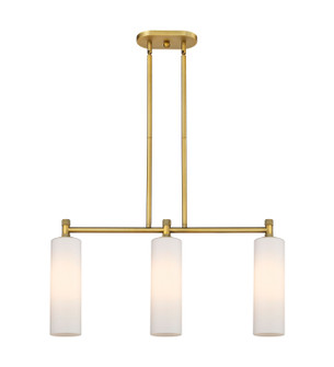 Downtown Urban LED Island Pendant in Brushed Brass (405|4343IBBG43412WH)