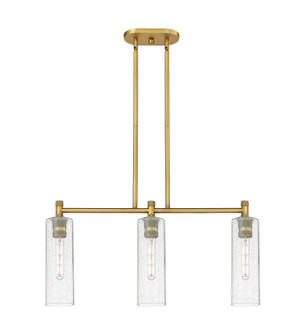 Downtown Urban Three Light Island Pendant in Brushed Brass (405|4343IBBG43412SDY)
