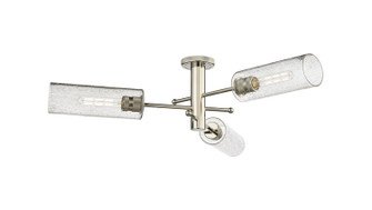 Downtown Urban Three Light Semi-Flush Mount in Polished Nickel (405|4343FPNG43412SDY)